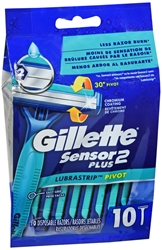 Gillette Custom Plus Pivot Disposable Razors 10 each 