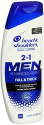 Head & Shoulders Full & Thick 2-in-1 Dandruff Shampoo + Conditioner for Men, 13.5 oz 