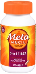 Metamucil Fiber Heart & Digestive Health Capsules 160 each 