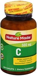 Nature Made Vitamin C 500 Mg Caplets Dietary Supplement 250 Ct 