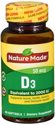 Nature Made: Vitamin D 2000 I.U. Liquid Softgels, 90 Ct 