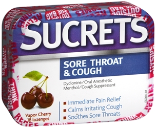 Sucrets Complete Lozenges Vapor Cherry 18 Each 