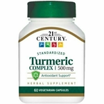 21st Century Turmeric Complex Vegetarian Capsules 500 MG 60 each 