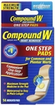 COMPOUND W ONE STEP PAD 14CT 