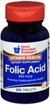 GNP FOLIC ACID 400 MCG TAB 250 CT 