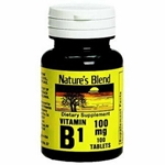 Nature's Blend Vitamin B1 100 mg Tablets - 100 ct 