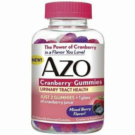 AZO Cranberry Gummies Urinary Tract Health, Mixed Berry 40 each 