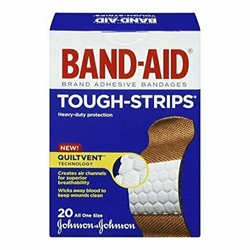 BAND-AID TOUGH STRIPS 1 SIZE 20CT 