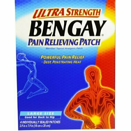 BENGAY Ultra Strength Pain Relieving Patches Large Size 4 Each 