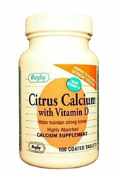 CITRUS CALCIUM 400MG W/D 500IU TAB CALCIUM CITRATE-200 MG white 100 TABLETS 