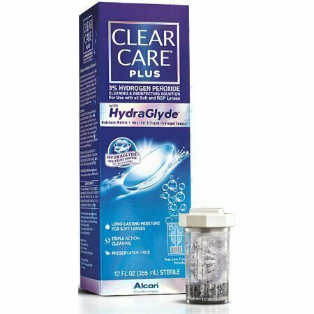 Clear Care Plus HydraGlyde Cleaning and Disinfecting Solution 12 oz 