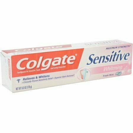 Colgate Sensitive Maximum Strength Whitening Toothpaste 6 oz 