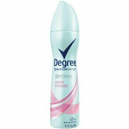 Degree MotionSense Dry Spray Antiperspirant, Sheer Powder 3.8 oz 