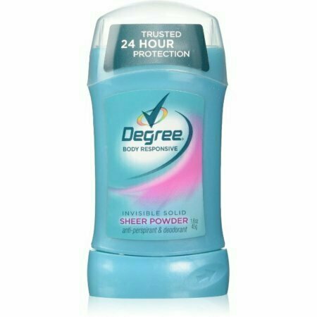 Degree Women Anti-Perspirant and Deodorant Invisible Solid, Sheer Powder 1.6 oz 