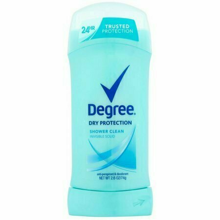 Degree Women Anti-Perspirant Deodorant Invisible Solid Shower Clean 2.60 oz 