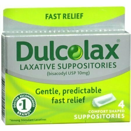 Dulcolax Suppositories 4 Each 