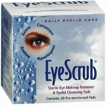 Eye Scrub Sterile Eye Makeup Remover & Eyelid Cleansing Pads 30 pack 