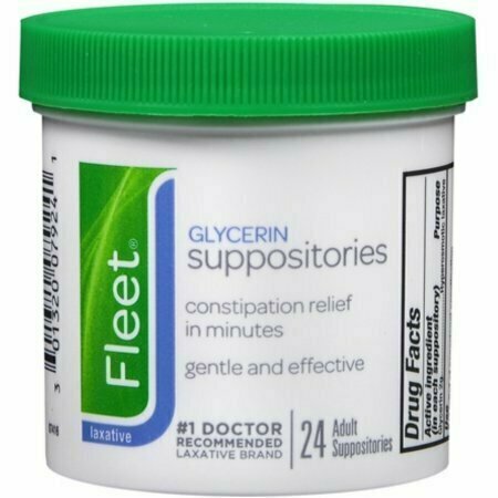 Fleet Glycerin Suppositories Adult 24 Each 