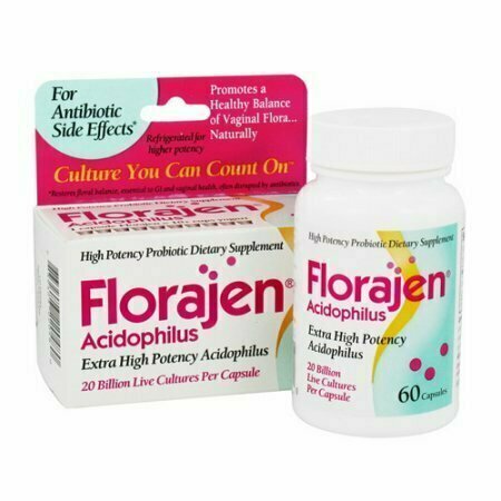 Florajen Acidophilus Probiotic Capsules - 60 Pack 