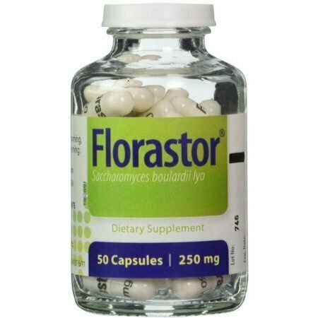 Florastor Daily Probiotic Supplement 50 Capsules 