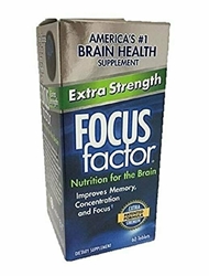 FOCUS Factor Dietary Supplement, Extra Strength, 60 Tablets Per Bottle 