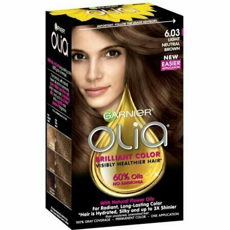 Garnier Olia Ammonia Free Hair Color [6.03] Light Neutral Brown 1 each 