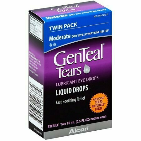 GenTeal Twinpack Eye Drops, Moderate 0.5 oz 