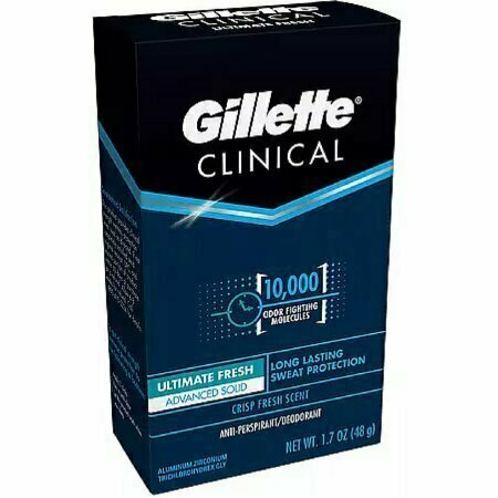 Gillette Clinical Anti-Perspirant/Deodorant, Ultimate Fresh Advanced Solid 1.70 oz 