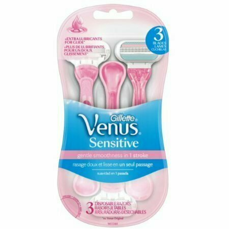 Gillette Venus Sensitive Disposable Razors 3 each 