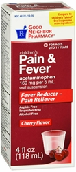 GNP CHILD PAIN RELIEF CHERRY 4 OZ 