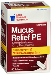 GNP MUCUS RELIEF TAB 50 CT 