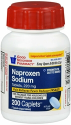 GNP NAPROXEN 220 MG EZ CAPLETS 200 CT 