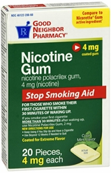 GNP NICOTINE 4MG COATED MINT GUM 20CT 