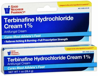 GNP TERBINAFINE ATHLETES FOOT 1% CREAM 1 OZ 