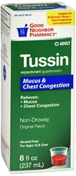 GNP TUSSIN MUCUS & CHEST CONGESTION 8OZ 