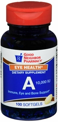 GNP VITAMIN A 10,000 IU SOFTGELS 100 CT 