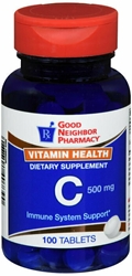 GNP VITAMIN C 500 MG TAB 100 CT 