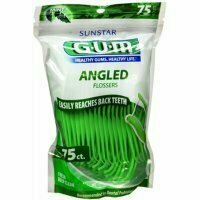 GUM Angled Flossers Fresh Mint 75 Each 