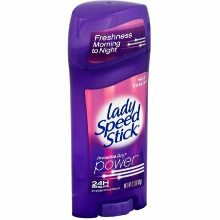 Lady Speed Stick Antiperspirant Deodorant, Invisible Dry, Wild Freesia 2.30 oz 