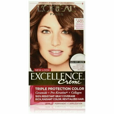 LOreal Paris Excellence Creme Triple Protection Haircolor, Medium Reddish Brown [5RB] 1 each 