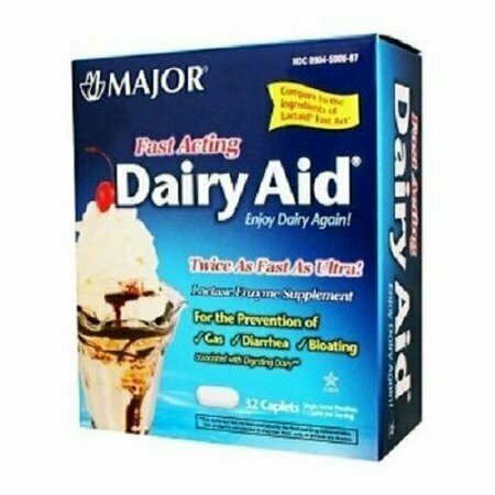 Major Fast Acting Dairy Aid Caplets, 32ct 