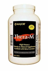 MAJOR THERA-M HIGH POTENCY TABS ASCORBIC ACID-90 MG Maroon 1000 TABLETS 