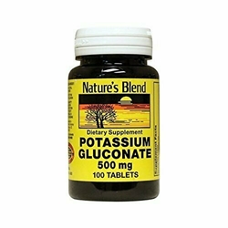 Natures Blend Potassium Gluconate 500 mg 100 Tabs 