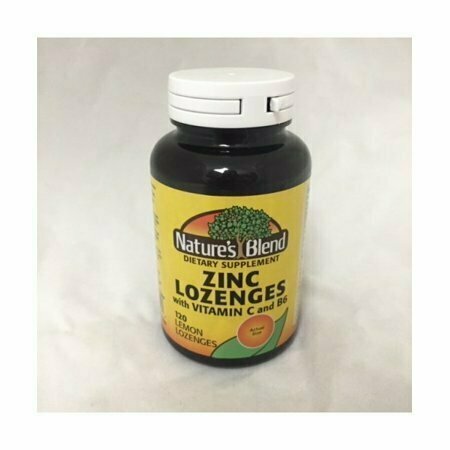 Natures Blend Zinc Lozenges Lemon 120 Ct 