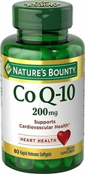 Natures Bounty Co Q-10 200 mg, 80 Ct Rapid Release Softgels 