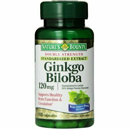 Natures Bounty Ginkgo Biloba 120 mg 100 each 