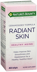 Natures Bounty Optimal Solutions Radiant Skin Ceramocides, 40 Softgels 