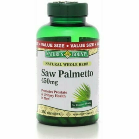 Natures Bounty Saw Palmetto 450 mg Capsules 250 each 