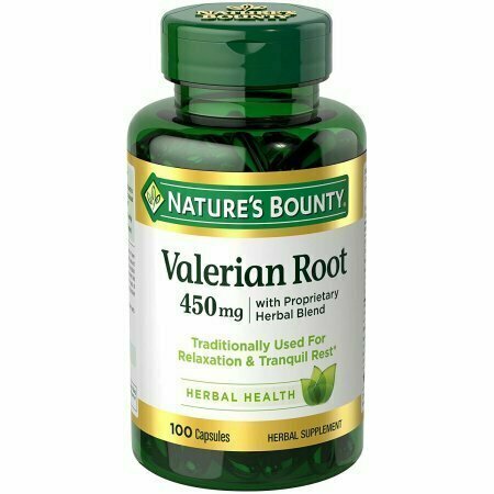 Natures Bounty Valerian Root 450 mg 100 each 