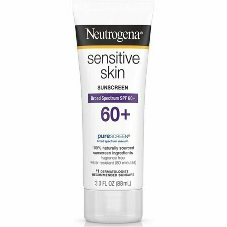 Neutrogena Sensitive Skin Sunscreen Lotion SPF 60+ 3 oz 